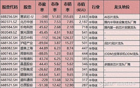 低估值科技股_2025科技股龙头_半导体龙头公司