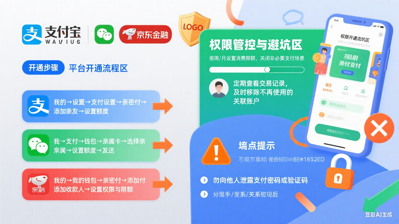 亲密付怎么开通?3 大平台流程 + 权限管控 + 避坑指南